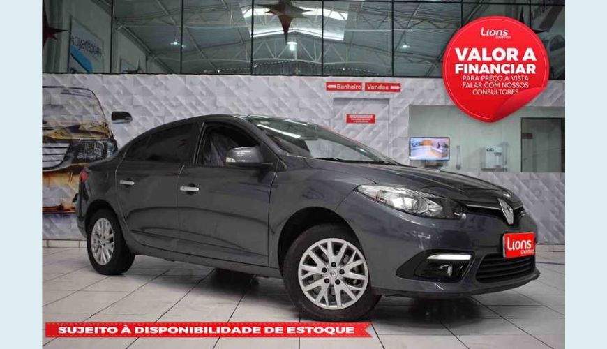 RENAULT FLUENCE 2.0 16V DYNAMIQUE PLUS X-TRONIC FLEX - CINZA - 2016 Foto 1 (Grande)