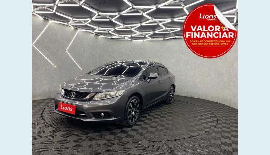 HONDA CIVIC LXR 2.0 I-VTEC AUT. FLEX - CINZA - 2016 Foto 1 (Grande)