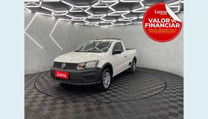 VOLKSWAGEN SAVEIRO ROBUST 1.6 MSI CS FLEX - BRANCO - 2018 Foto 1 (Grande)