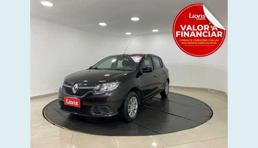 RENAULT SANDERO EXPRESSION 1.0 16V FLEX - PRETO - 2015 Foto 1 (Grande)