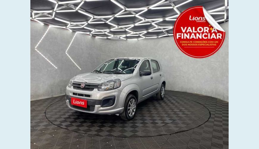 FIAT UNO ATTRACTIVE 1.0 - PRATA - 2021 Foto 1 (Grande)