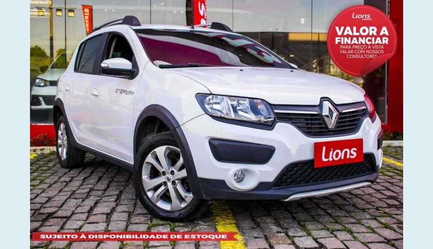 RENAULT SANDERO STEPWAY 1.6 16V SCE FLEX - BRANCO - 2018 Foto 1 (Grande)