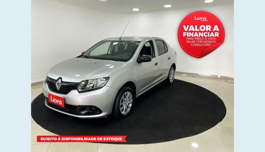 RENAULT LOGAN AUTHENTIQUE 1.0 16V FLEX - PRATA - 2014 Foto 1 (Grande)