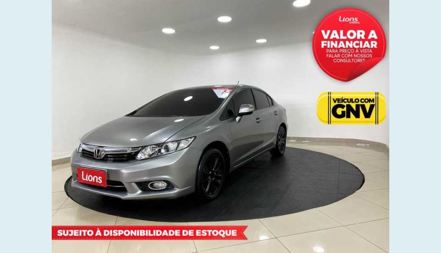 HONDA CIVIC NEW LXR 2.0 I-VTEC AUT. FLEX - CINZA - 2014 Foto 1 (Grande)