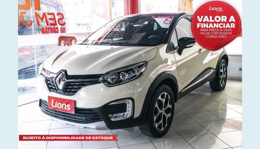 RENAULT CAPTUR INTENSE 1.6 16V SCE CVT FLEX - BRANCO - 2019 Foto 1 (Grande)