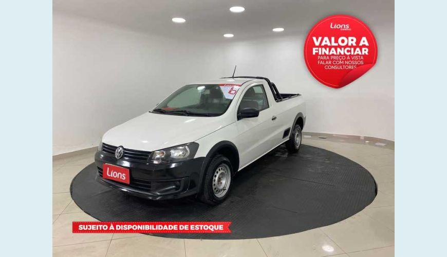 VOLKSWAGEN SAVEIRO 1.6 STARTLINE CS FLEX - BRANCO - 2016 Foto 1 (Grande)
