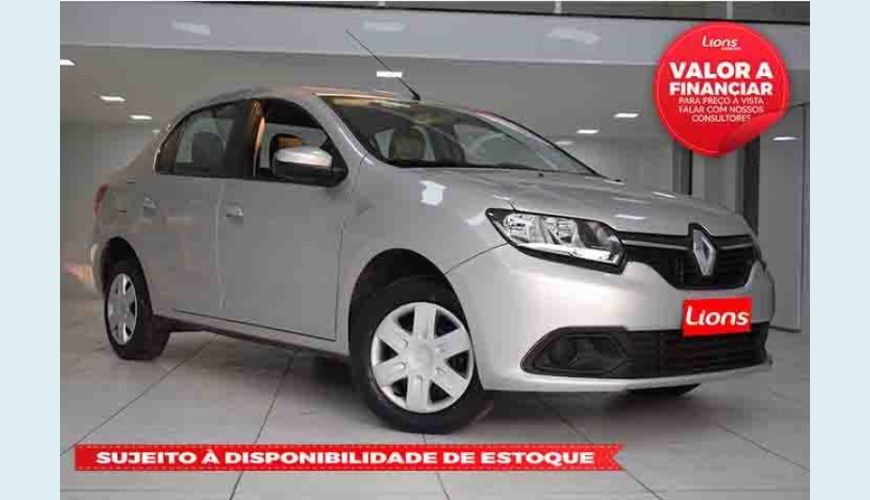 RENAULT LOGAN EXPRESSION 1.6 16V SCE FLEX - PRATA - 2018 Foto 1 (Grande)