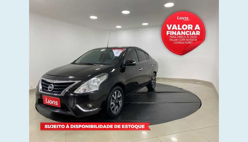 NISSAN VERSA 1.6 16V SV FLEXSTART CVT FLEX - PRETO - 2017 Foto 1 (Grande)