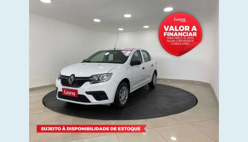 RENAULT LOGAN LIFE 1.0 12V SCE FLEX - BRANCO - 2020 Foto 1 (Grande)