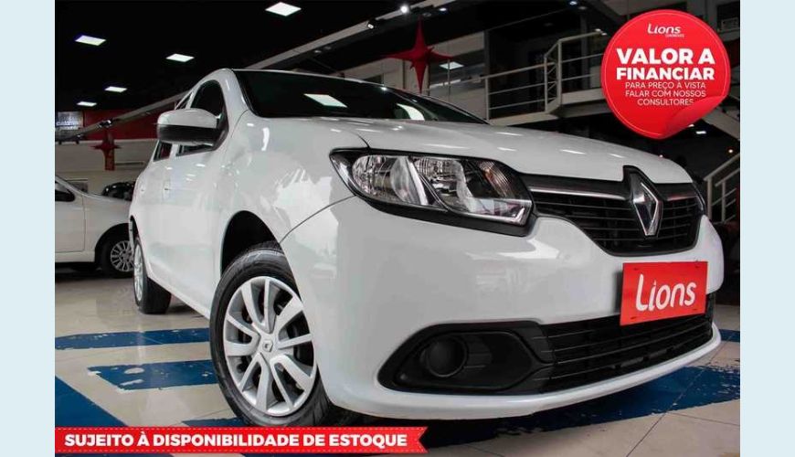 RENAULT LOGAN AUTHENTIQUE 1.0 12V SCE FLEX - BRANCO - 2020 Foto 1 (Grande)