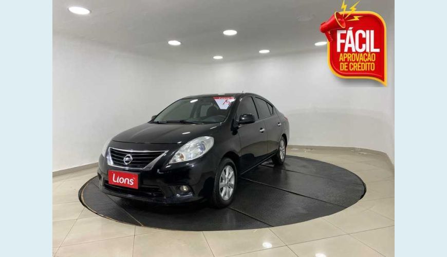 NISSAN VERSA 1.6 16V SL FLEX - PRETO - 2014 Foto 1 (Grande)