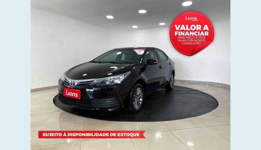TOYOTA COROLLA 1.8 GLI UPPER MULTI-DRIVE FLEX - PRETO - 2019 Foto 1 (Grande)