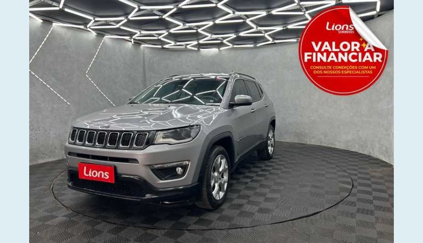 JEEP COMPASS 2.0 LONGITUDE 4X2 AUT. FLEX - PRATA - 2021 Foto 1 (Grande)
