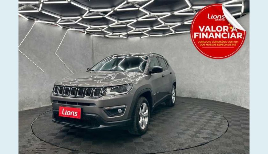 JEEP COMPASS 2.0 SPORT 4X2 AUT. FLEX - CINZA - 2018 Foto 1 (Grande)