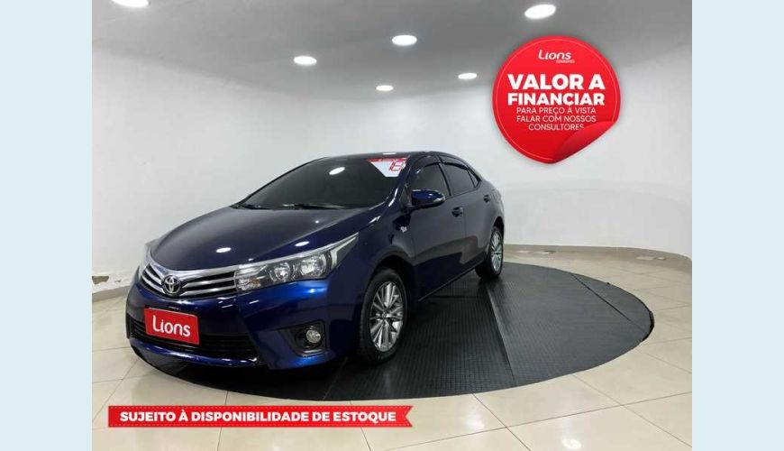 TOYOTA COROLLA 2.0 XEI MULTI-DRIVE S FLEX - AZUL - 2015 Foto 1 (Grande)