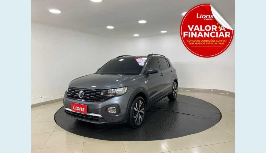 VOLKSWAGEN T-CROSS 1.0 200 TSI COMFORTLINE AUT. FLEX - CINZA - 2021 Foto 1 (Grande)