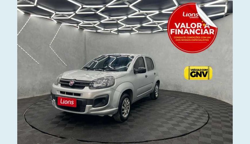 FIAT UNO ATTRACTIVE 1.0 8V FLEX 4P - PRATA - 2020 Foto 1 (Grande)