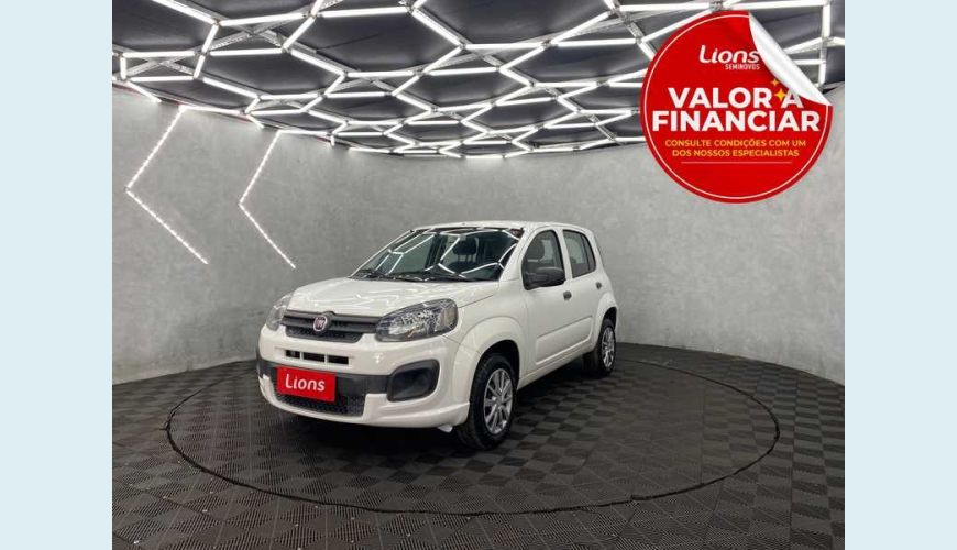 FIAT UNO ATTRACTIVE 1.0 8V FLEX 4P - BRANCO - 2019 Foto 1 (Grande)