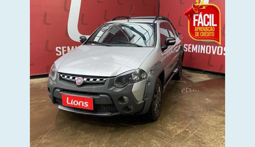 FIAT STRADA ADVENTURE 1.8 16V FLEX CD - PRATA - 2011 Foto 1 (Grande)