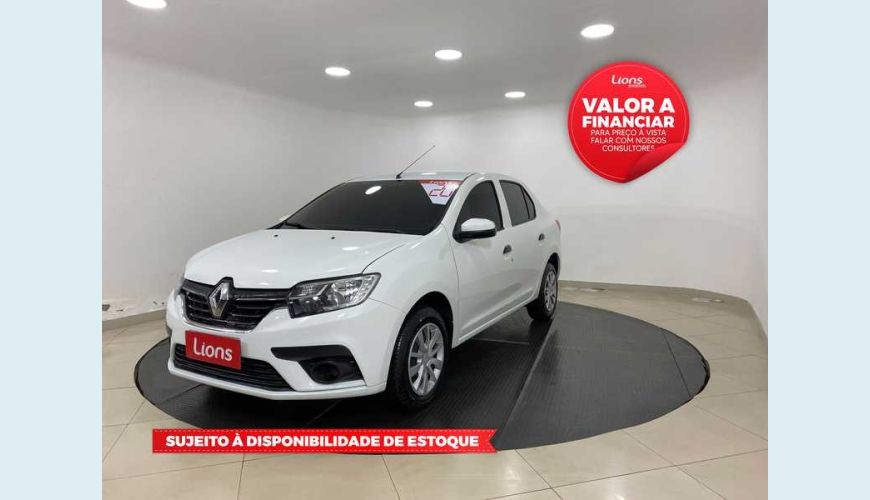 RENAULT LOGAN ZEN 1.0 12V SCE (FLEX) - BRANCO - 2020 Foto 1 (Grande)