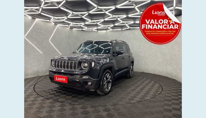 JEEP RENEGADE LONGITUDE 1.8 4X2 AUT. FLEX - PRETO - 2021 Foto 1 (Grande)