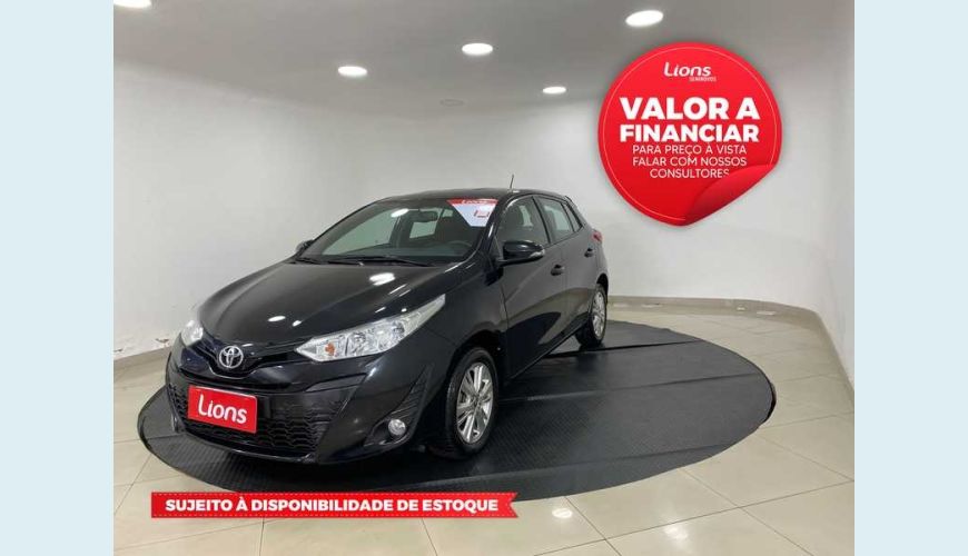TOYOTA YARIS 1.3 XL PLUS TECH CVT (FLEX) - PRETO - 2019 Foto 1 (Grande)