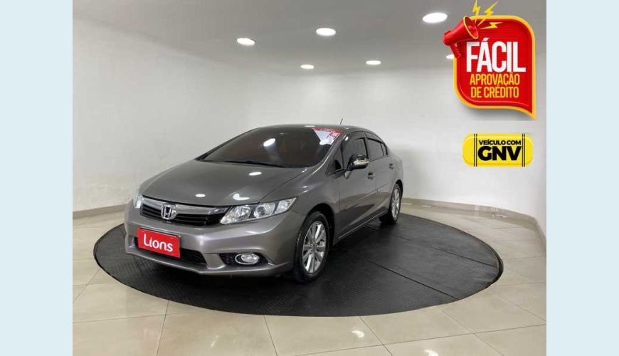 HONDA CIVIC NEW LXR 2.0 I-VTEC AUT. FLEX - CINZA - 2014 Foto 1 (Grande)