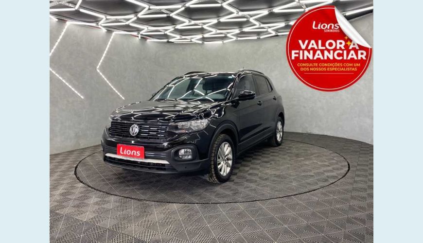 VOLKSWAGEN T-CROSS 1.0 200 TSI 12V AUT. FLEX - PRETO - 2020 Foto 1 (Grande)