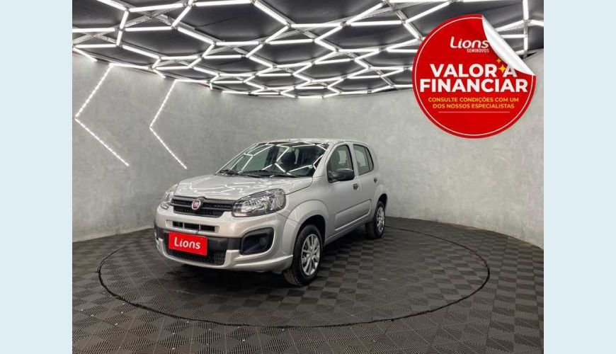 FIAT UNO ATTRACTIVE 1.0 - PRATA - 2021 Foto 1 (Grande)