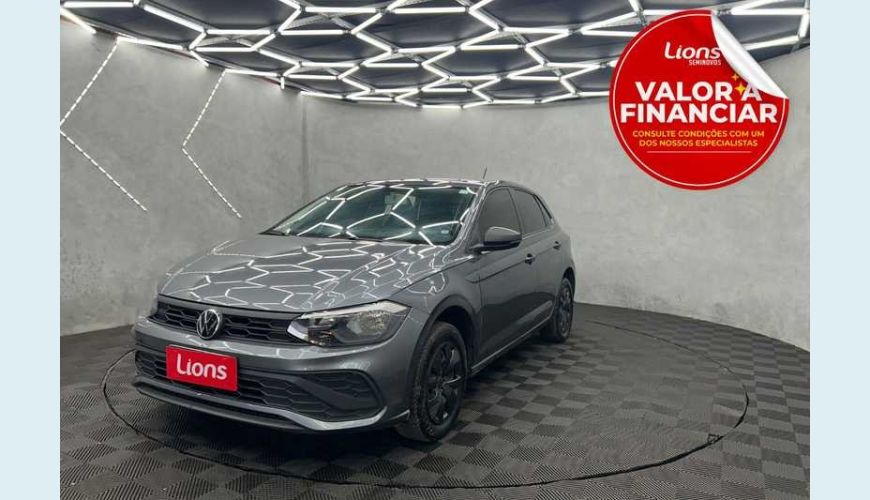 VOLKSWAGEN POLO TRACK 1.0 FLEX 12V 5P - CINZA - 2024 Foto 1 (Grande)