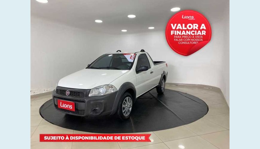 FIAT STRADA HARD WORKING 1.4 (FLEX) (CABINE SIMPLES) - BRANCO - 2018 Foto 1 (Grande)
