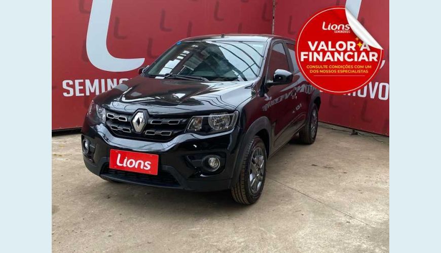 RENAULT KWID INTENSE 1.0 12V SCE FLEX - PRETO - 2018 Foto 1 (Grande)
