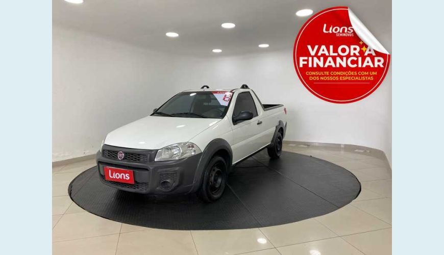 FIAT STRADA HARD WORKING 1.4 (FLEX) (CABINE SIMPLES) - BRANCO - 2018 Foto 1 (Grande)