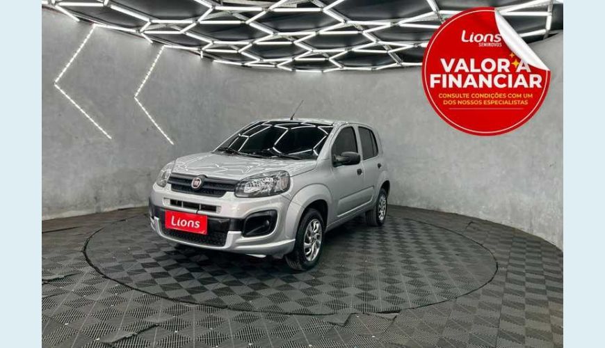 FIAT UNO ATTRACTIVE 1.0 - PRATA - 2021 Foto 1 (Grande)