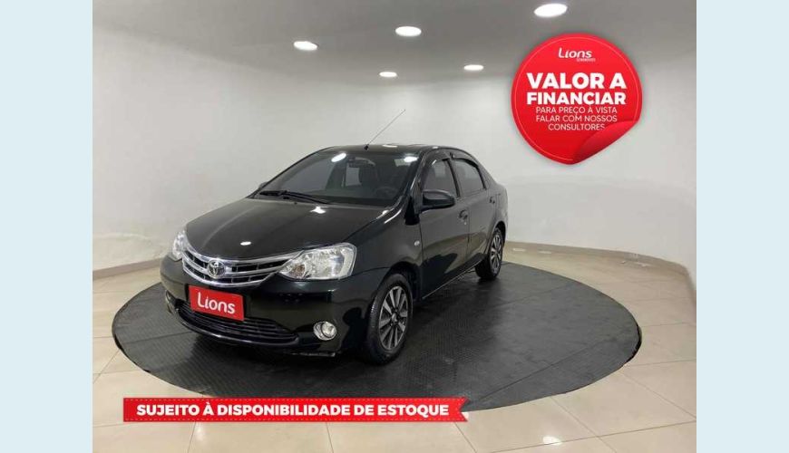 TOYOTA ETIOS SEDAN XLS 1.5 FLEX - PRETO - 2014 Foto 1 (Grande)