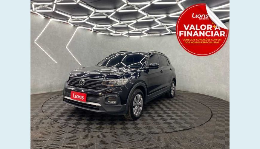 VOLKSWAGEN T-CROSS 1.0 200 TSI SENSE AUT. FLEX - PRETO - 2022 Foto 1 (Grande)