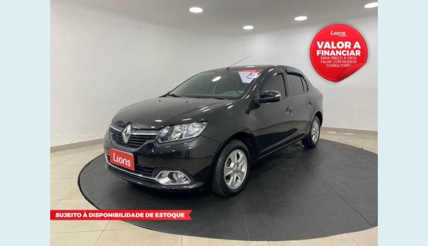 RENAULT LOGAN DYNAMIQUE 1.6 8V - PRETO - 2015 Foto 1 (Grande)