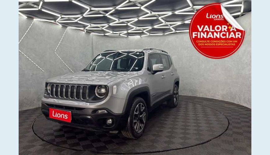 JEEP RENEGADE LONGITUDE 1.8 4X2 AUT. FLEX - PRATA - 2021 Foto 1 (Grande)