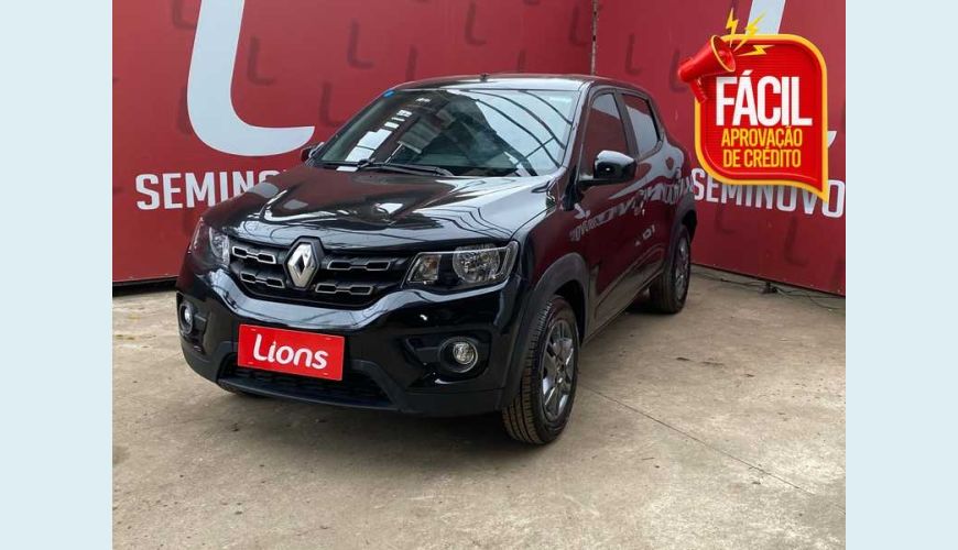 RENAULT KWID INTENSE 1.0 12V SCE FLEX - PRETO - 2018 Foto 1 (Grande)