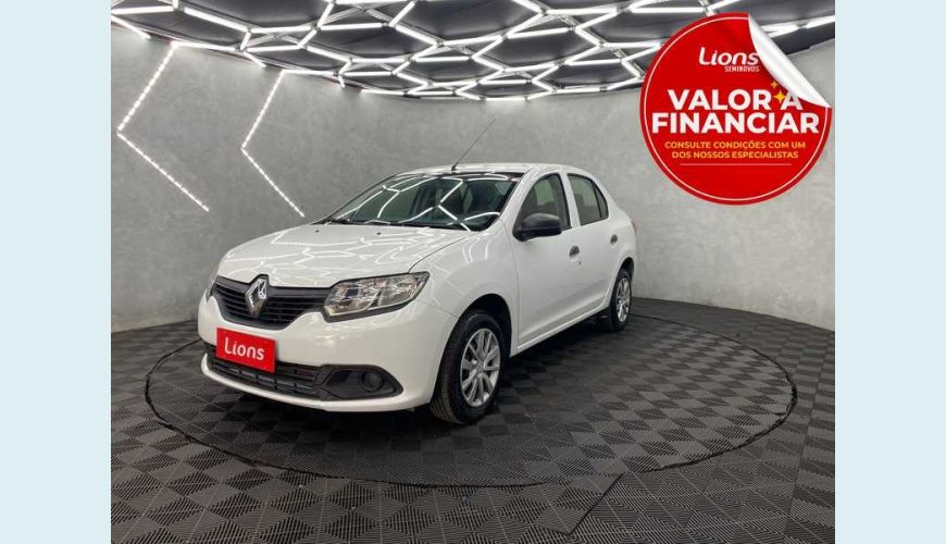 RENAULT LOGAN AUTHENTIQUE 1.0 12V SCE (FLEX) - BRANCO - 2019 Foto 1 (Grande)