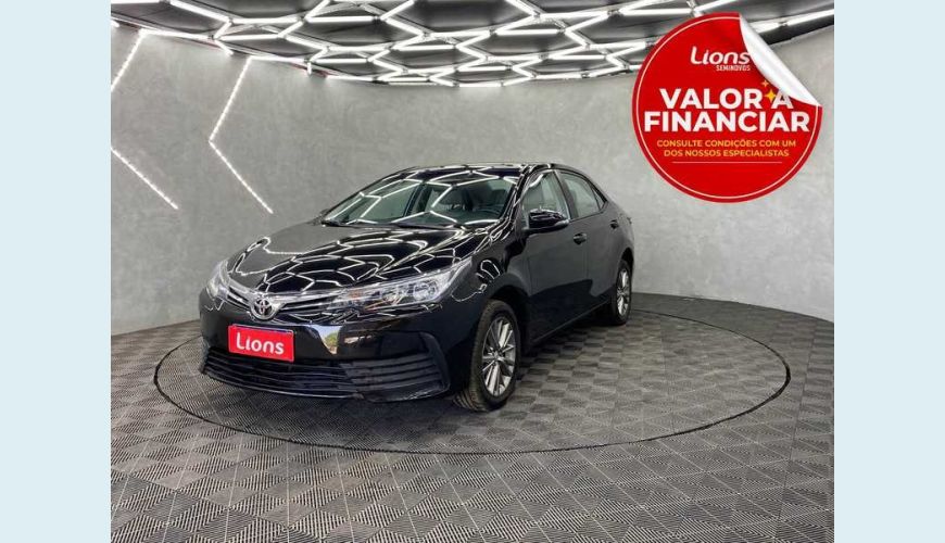 TOYOTA COROLLA 1.8 GLI UPPER MULTI-DRIVE (FLEX) - PRETO - 2019 Foto 1 (Grande)