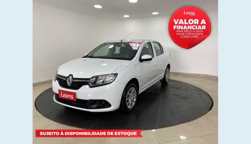 RENAULT LOGAN AUTHENTIQUE 1.0 12V SCE (FLEX) - BRANCO - 2020 Foto 1 (Grande)