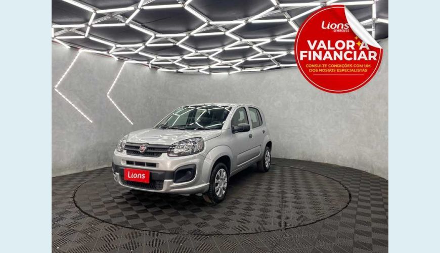 FIAT UNO ATTRACTIVE 1.0 - PRATA - 2021 Foto 1 (Grande)