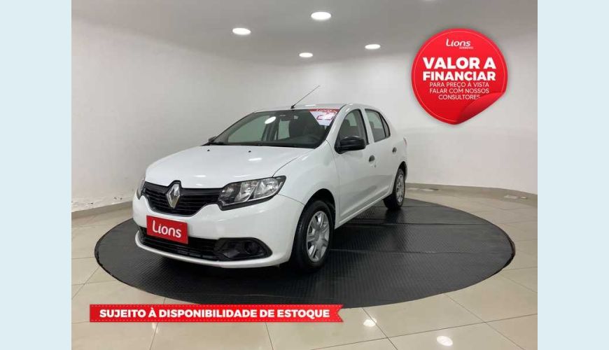 RENAULT LOGAN AUTHENTIQUE 1.0 12V SCE (FLEX) - BRANCO - 2020 Foto 1 (Grande)
