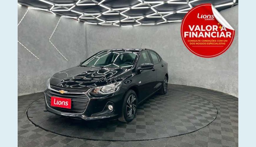 CHEVROLET ONIX PLUS LT 1.0 - PRETO - 2024 Foto 1 (Grande)