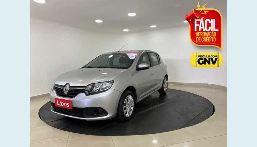 RENAULT SANDERO EXPRESSION 1.0 16V (FLEX) - PRATA - 2016 Foto 1 (Grande)