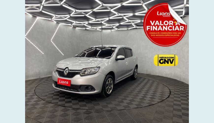 RENAULT SANDERO EXPRESSION 1.0 16V (FLEX) - PRATA - 2017 Foto 1 (Grande)
