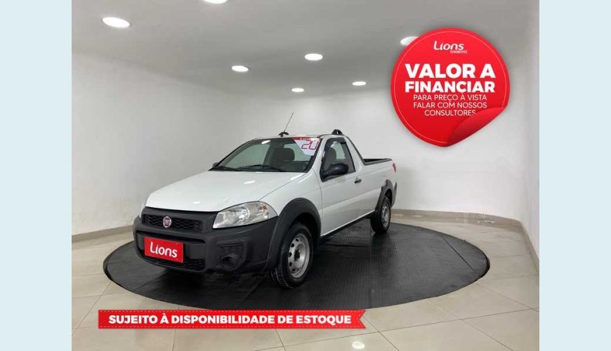 FIAT STRADA HARD WORKING 1.4 (FLEX) (CABINE SIMPLES) - BRANCO - 2019 Foto 1 (Grande)