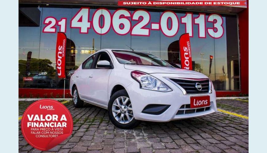 NISSAN VERSA 1.6 16V SV FLEXSTART CVT FLEX - BRANCO - 2018 Foto 1 (Grande)