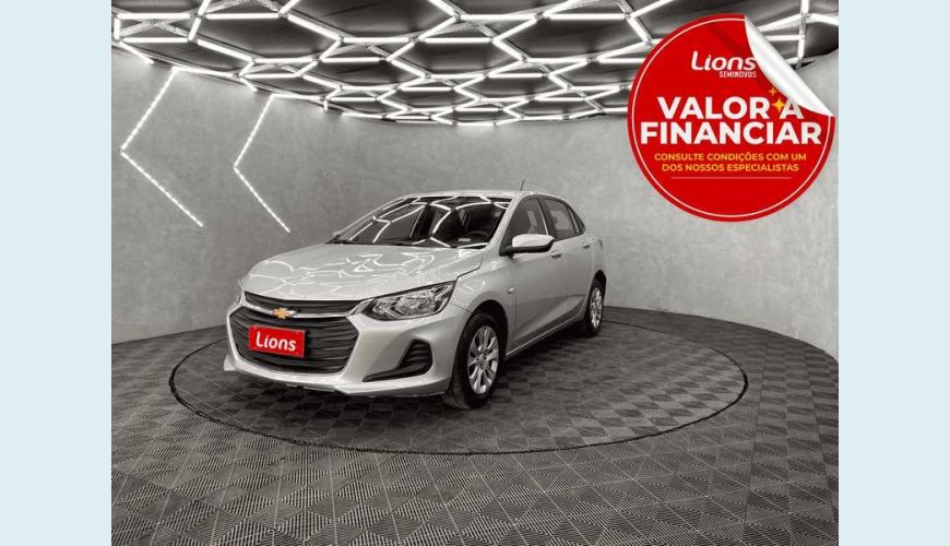 CHEVROLET ONIX LT 1.0 (FLEX) - PRATA - 2020 Foto 1 (Grande)